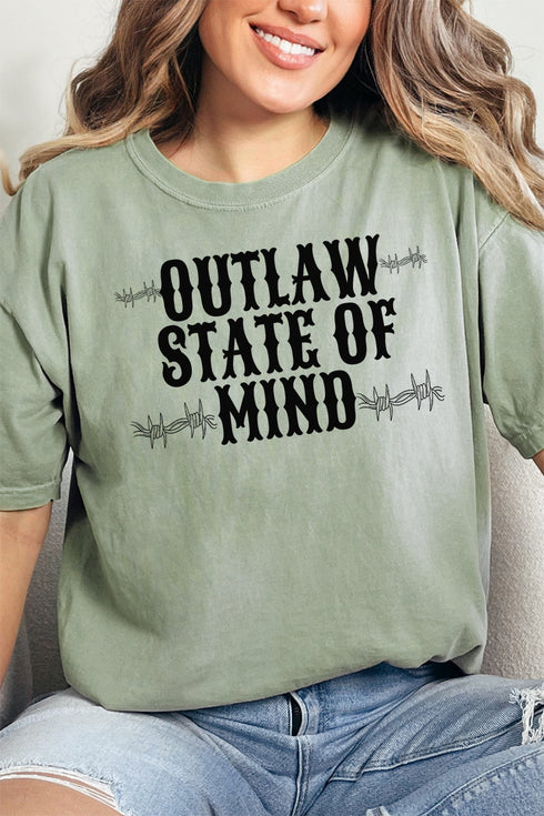 Barbed Wire Outlaw Comfort Colors Adult Ring-Spun Cotton Tee