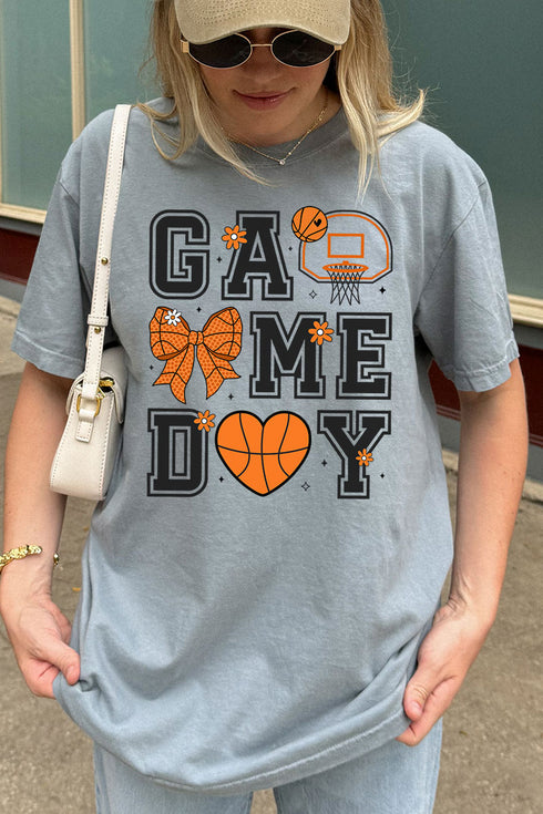 Basketball Game Day Comfort Colors Adult Ring-Spun Cotton Tee