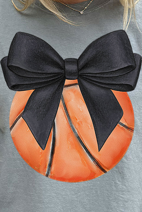 Basketball Game Girly Comfort Colors Adult Ring-Spun Cotton Tee