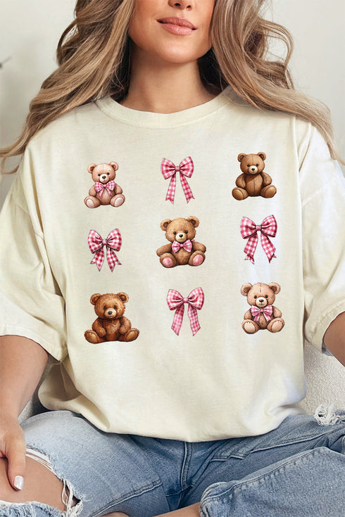 Bears And Bows Comfort Colors Adult Ring-Spun Cotton Tee