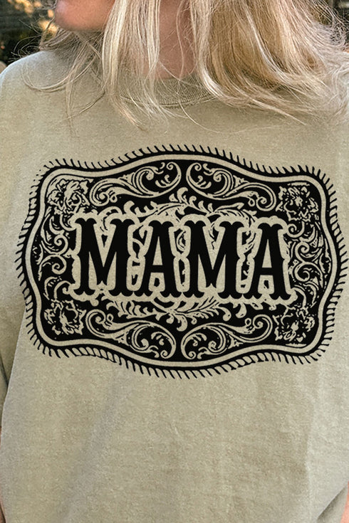 Belt Buckle Mama Comfort Colors Adult Ring-Spun Cotton Tee