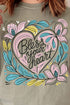 Blooming Bless Your Heart Comfort Colors Adult Ring-Spun Cotton Tee