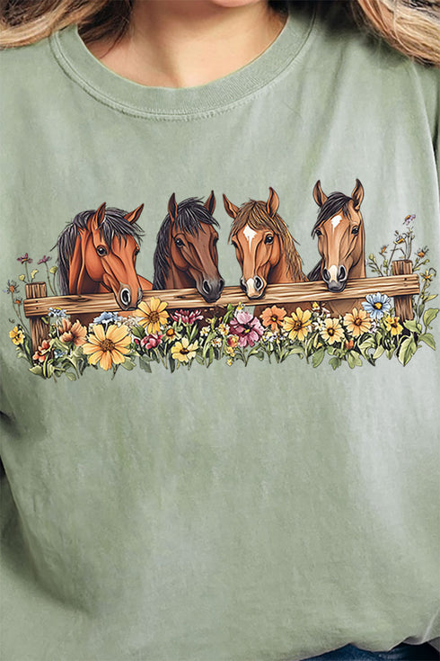Blooming Hooves Comfort Colors Adult Ring-Spun Cotton Tee