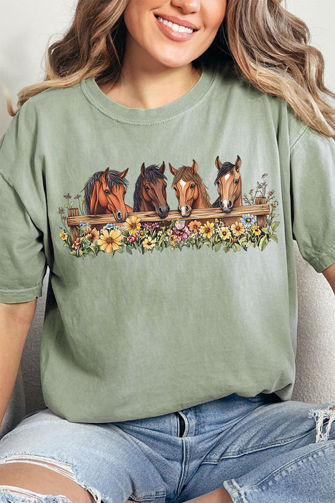 Blooming Hooves Comfort Colors Adult Ring-Spun Cotton Tee