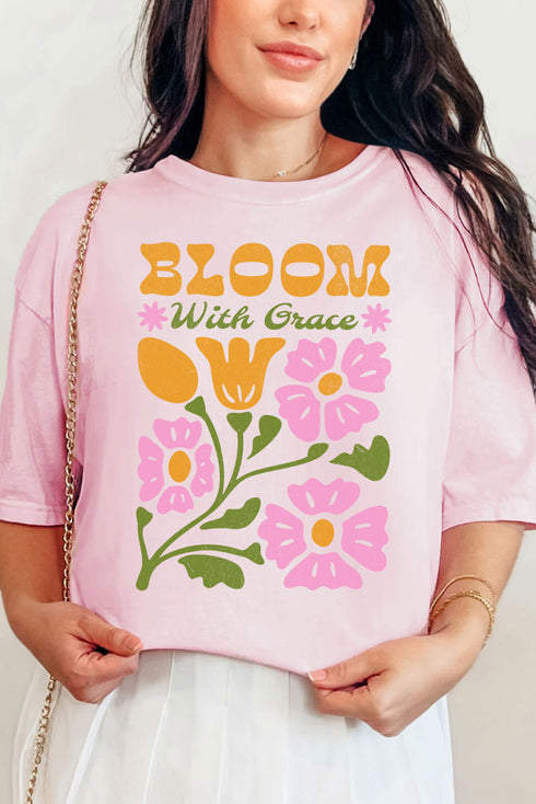 Bloom With Grace Comfort Colors Adult Ring-Spun Cotton Tee