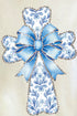 Blue Chinoiserie Cross Comfort Colors Adult Ring-Spun Cotton Tee