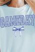 Blue Gingham Gameday Comfort Colors Adult Ring-Spun Cotton Tee