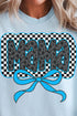 Blue Leopard Luxe Mama Comfort Colors Adult Ring-Spun Cotton Tee