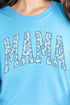 Blue Leopard Mama Comfort Colors Adult Ring-Spun Cotton Tee