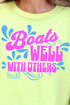 Boats Well With Others Comfort Colors Adult Ring-Spun Cotton Tee