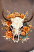 Boho Autumn Steer Comfort Colors Adult Ring-Spun Cotton Tee