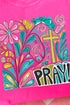 Boho Doodle Pray Comfort Colors Adult Ring-Spun Cotton Tee