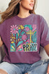 Boho Doodle Pray Comfort Colors Adult Ring-Spun Cotton Tee