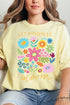 Boho Let Kindness Bloom Comfort Colors Adult Ring-Spun Cotton Tee