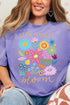 Boho Let Kindness Bloom Comfort Colors Adult Ring-Spun Cotton Tee