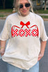 Bow And Kisses Comfort Colors Adult Ring-Spun Cotton Tee