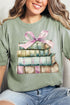 Bows And Books Comfort Colors Adult Ring-Spun Cotton Tee