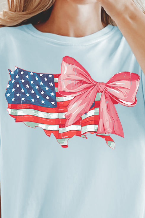 Bow-Tied America Comfort Colors Adult Ring-Spun Cotton Tee