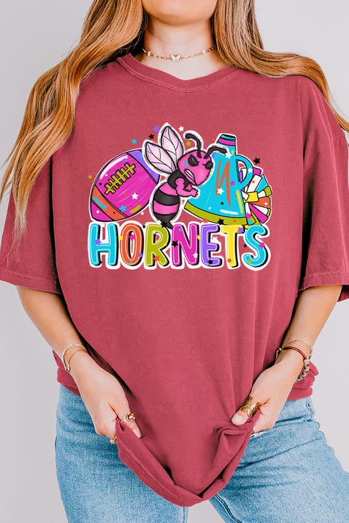Bright Hornets Colorful Comfort Colors Adult Ring-Spun Cotton Tee