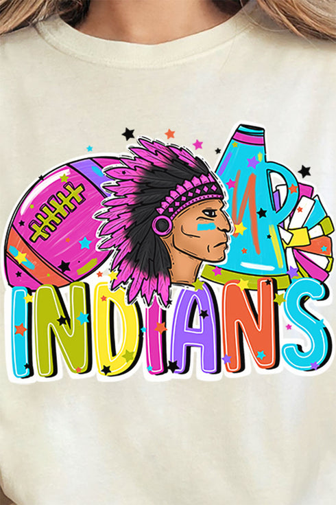Bright Indians Colorful Comfort Colors Adult Ring-Spun Cotton Tee
