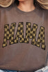 Olive Checkered Mama Comfort Colors Adult Ring-Spun Cotton Tee