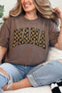 Olive Checkered Mama Comfort Colors Adult Ring-Spun Cotton Tee