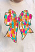 Brushed Colorful Coquette Bow Comfort Colors Adult Ring-Spun Cotton Tee