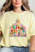 Brushed Colorful It Is Well With My Soul Comfort Colors Adult Ring-Spun Cotton Tee