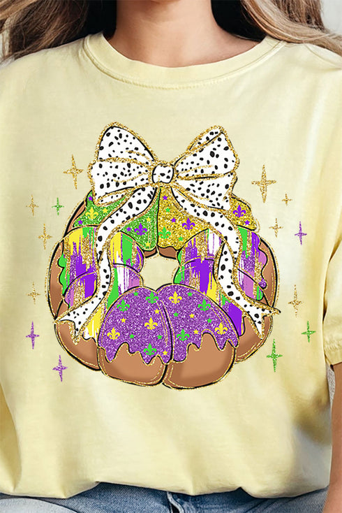 Brushed King Cake Comfort Colors Adult Ring-Spun Cotton Tee