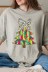 Brushed Watercolor Christmas Tree Comfort Colors Adult Ring-Spun Cotton Tee