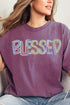Brushstroke Blessed Comfort Colors Adult Ring-Spun Cotton Tee