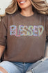 Brushstroke Blessed Comfort Colors Adult Ring-Spun Cotton Tee