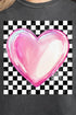 Bubble Heart Retro Comfort Colors Adult Ring-Spun Cotton Tee