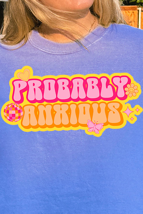 Bubble Probably Anxious Comfort Colors Adult Ring-Spun Cotton Tee