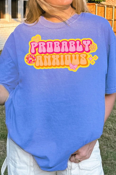 Bubble Probably Anxious Comfort Colors Adult Ring-Spun Cotton Tee