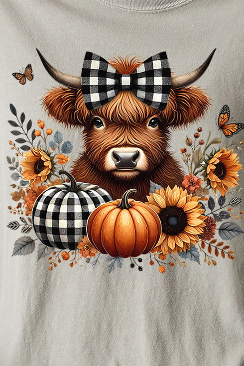 Buffalo Check Highland Comfort Colors Adult Ring-Spun Cotton Tee