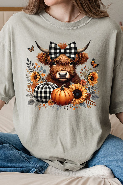 Buffalo Check Highland Comfort Colors Adult Ring-Spun Cotton Tee