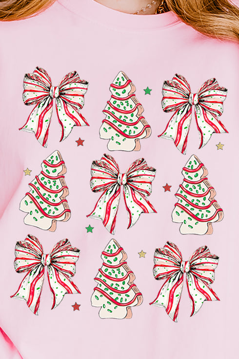 Cakes And Bows Christmas Comfort Colors Adult Ring-Spun Cotton Tee