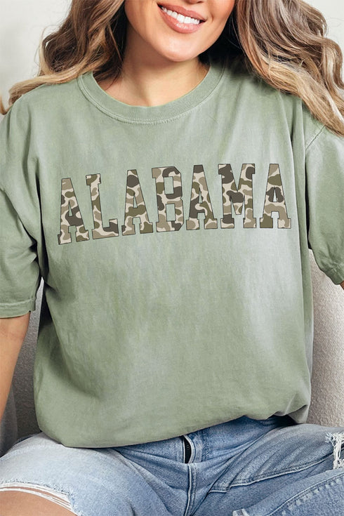Camo Alabama Comfort Colors Adult Ring-Spun Cotton Tee