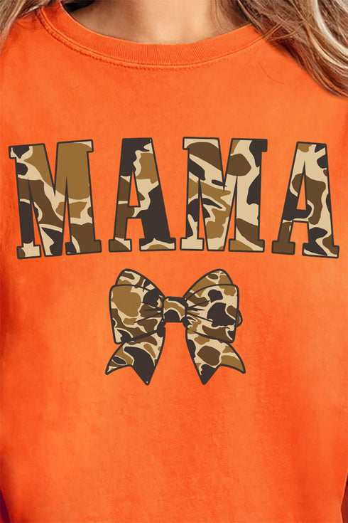 Camo Coquette Mama Comfort Colors Adult Ring-Spun Cotton Tee