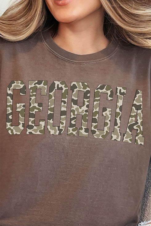 Camo Georgia Comfort Colors Adult Ring-Spun Cotton Tee