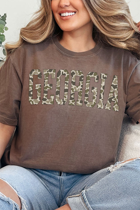 Camo Georgia Comfort Colors Adult Ring-Spun Cotton Tee