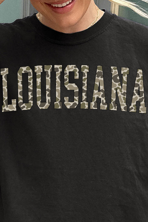 Camo Louisiana Comfort Colors Adult Ring-Spun Cotton Tee