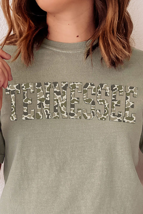 Camo Tennessee Comfort Colors Adult Ring-Spun Cotton Tee