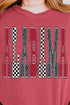 Checkered & Cheetah Alabama Comfort Colors Adult Ring-Spun Cotton Tee