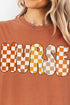 Checkered Autumn Nurse Comfort Colors Adult Ring-Spun Cotton Tee