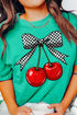 Checkered Cherry Dream Comfort Colors Adult Ring-Spun Cotton Tee