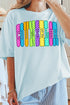 Checkered Glow Counselor Comfort Colors Adult Ring-Spun Cotton Tee