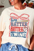 Checkered Hey Batter Batter Comfort Colors Adult Ring-Spun Cotton Tee