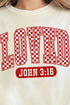 Checkered Loved Comfort Colors Adult Ring-Spun Cotton Tee
